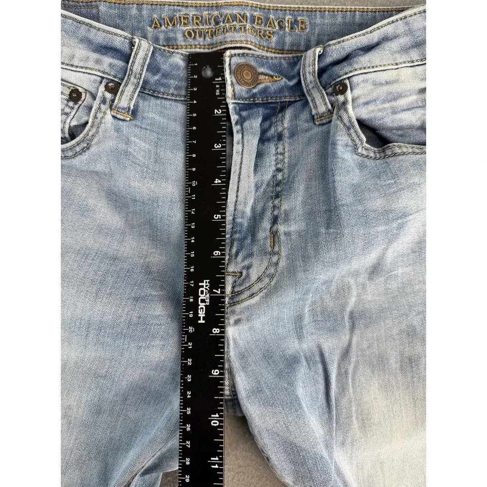 American Eagle Original Boot Jeans Mens 31x32 Light Blue Bootcut Active Flex